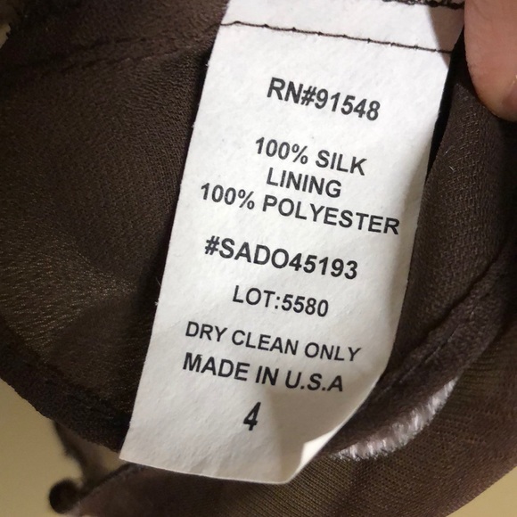 NEW Liquid silk sleeveless polkadot blouse size 4 - Picture 12 of 12